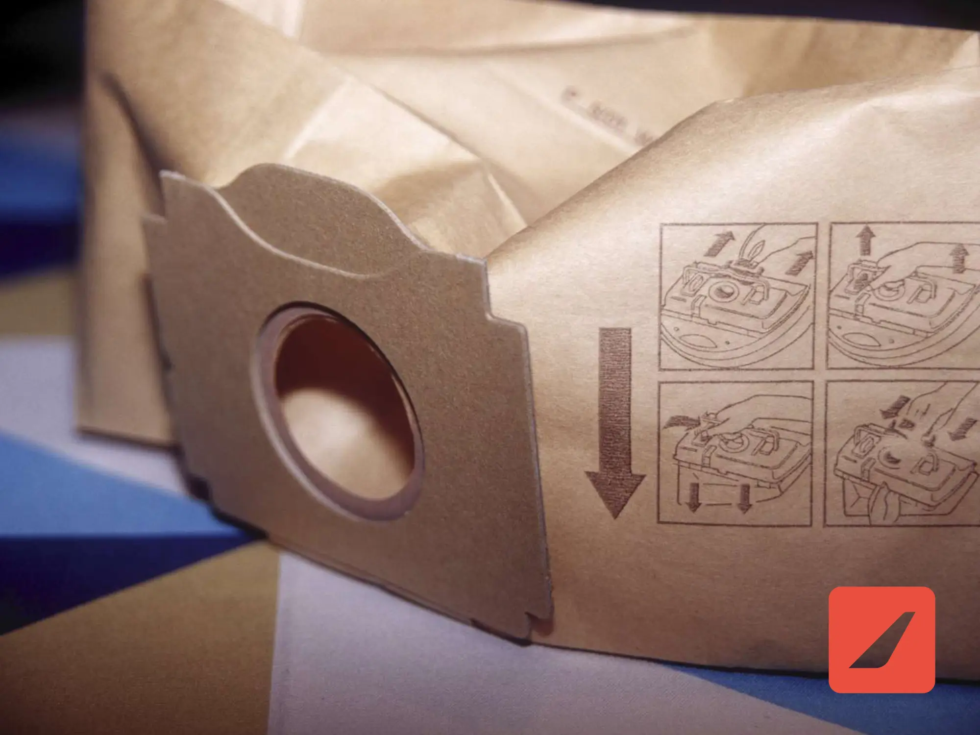 Paper vacuum cleaner bag - کیسه جاروبرقی کاغذی یکبار مصرف