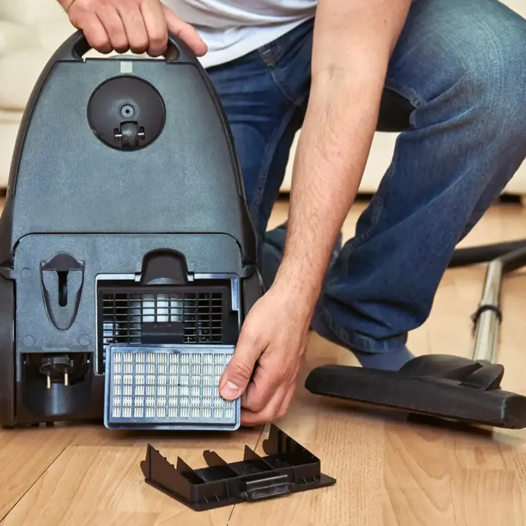 تعویض فیلتر جاروبرقی - replacing vacuum cleaner filter