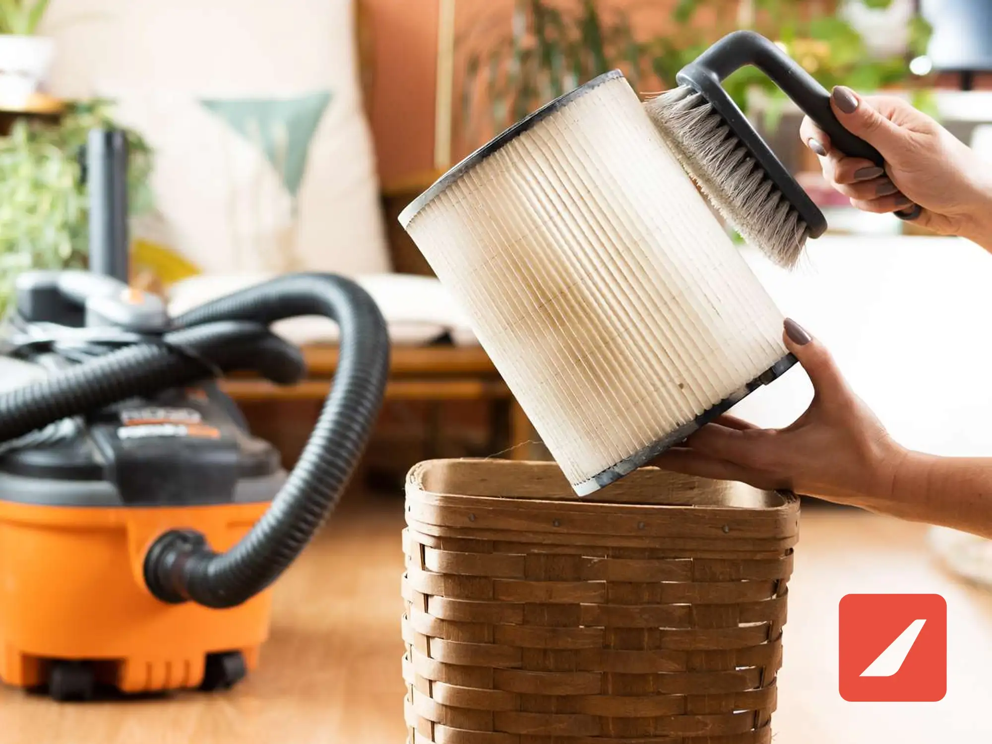 تمیزکردن فیلتر جاروبرقی - Cleaning the vacuum cleaner filter